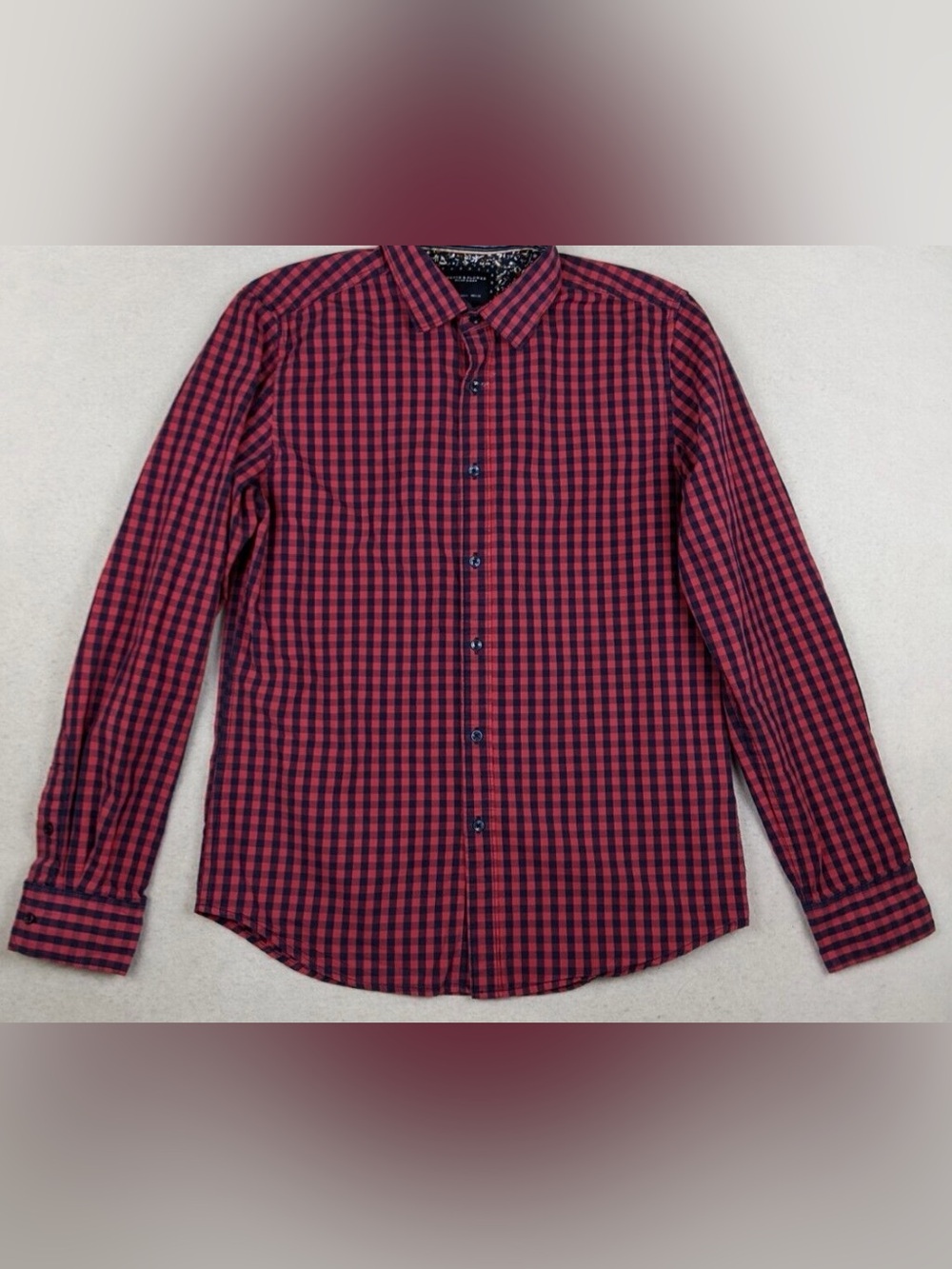 Denim & Flower Red and Black Gingham Button-Down Shirt